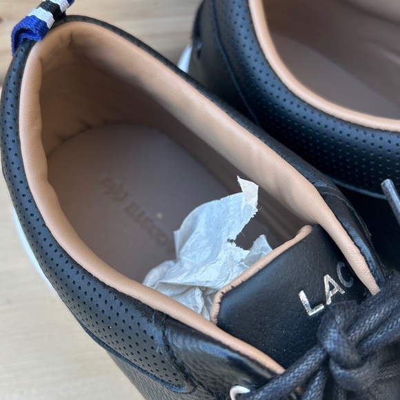 Men's Lacoste Bayliss Black Size 10 - Picture 11 of 12